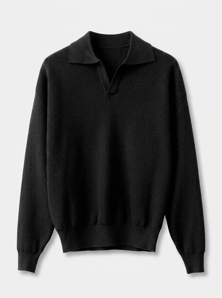 Slim fit pullover met V-neck