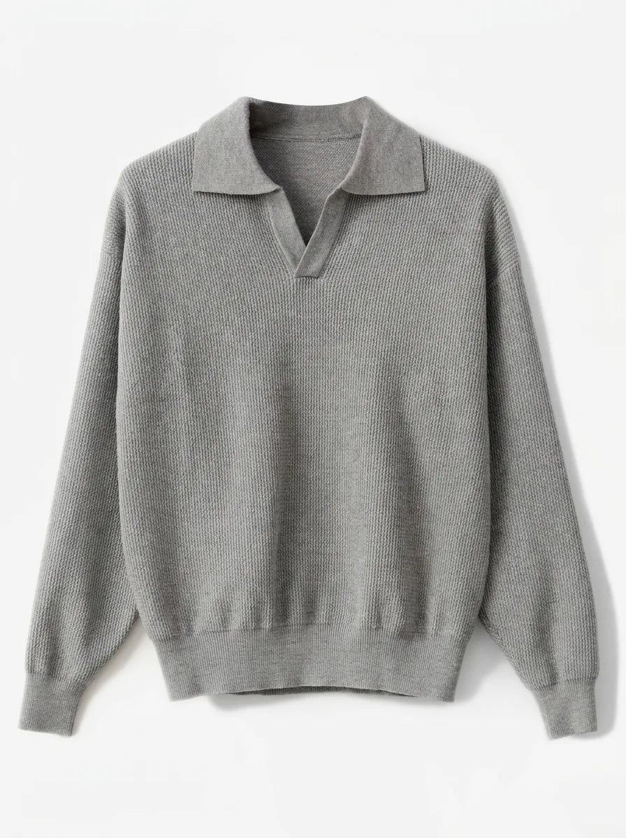 Slim fit pullover met V-neck