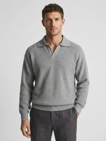 Slim fit pullover met V-neck