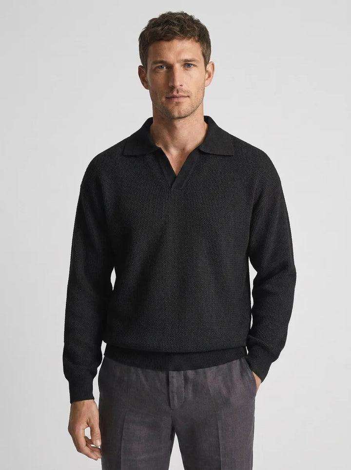 Slim fit pullover met V-neck