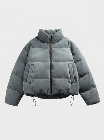 Puffer jacket met hoge kraag
