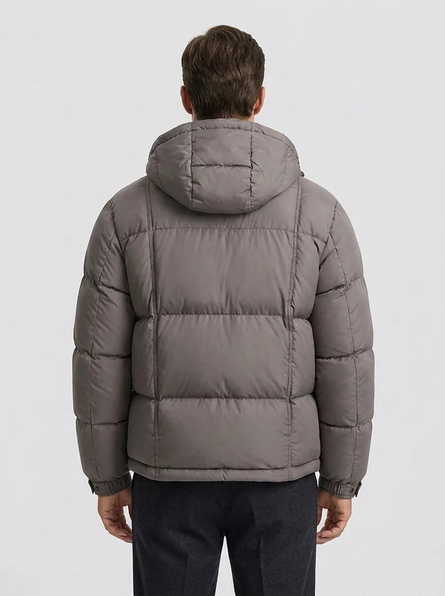 Puffer jacket met capuchon