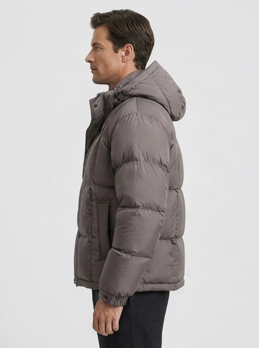 Puffer jacket met capuchon
