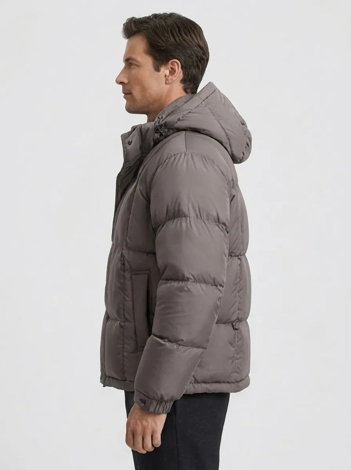 Puffer jacket met capuchon