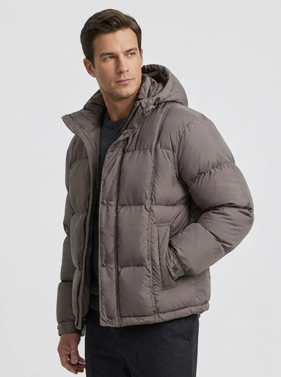 Puffer jacket met capuchon