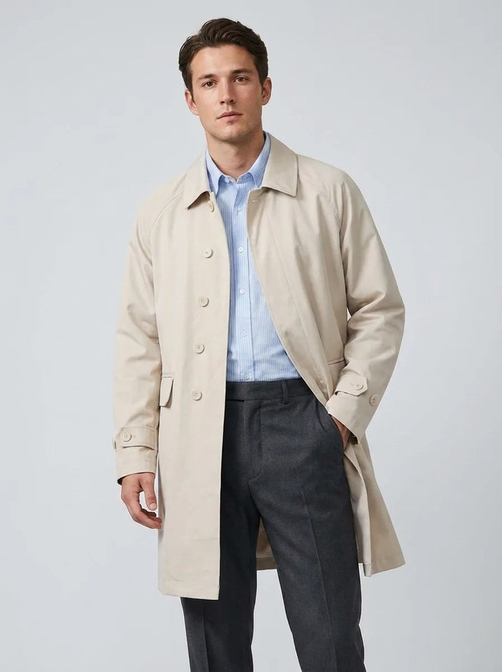 Trenchcoat met lange mouwen