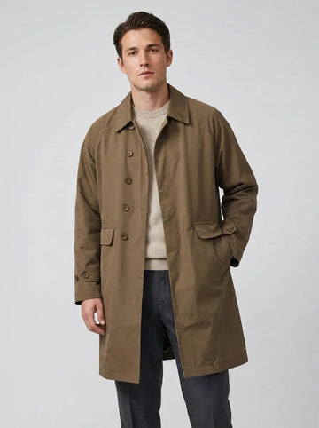 Trenchcoat met lange mouwen