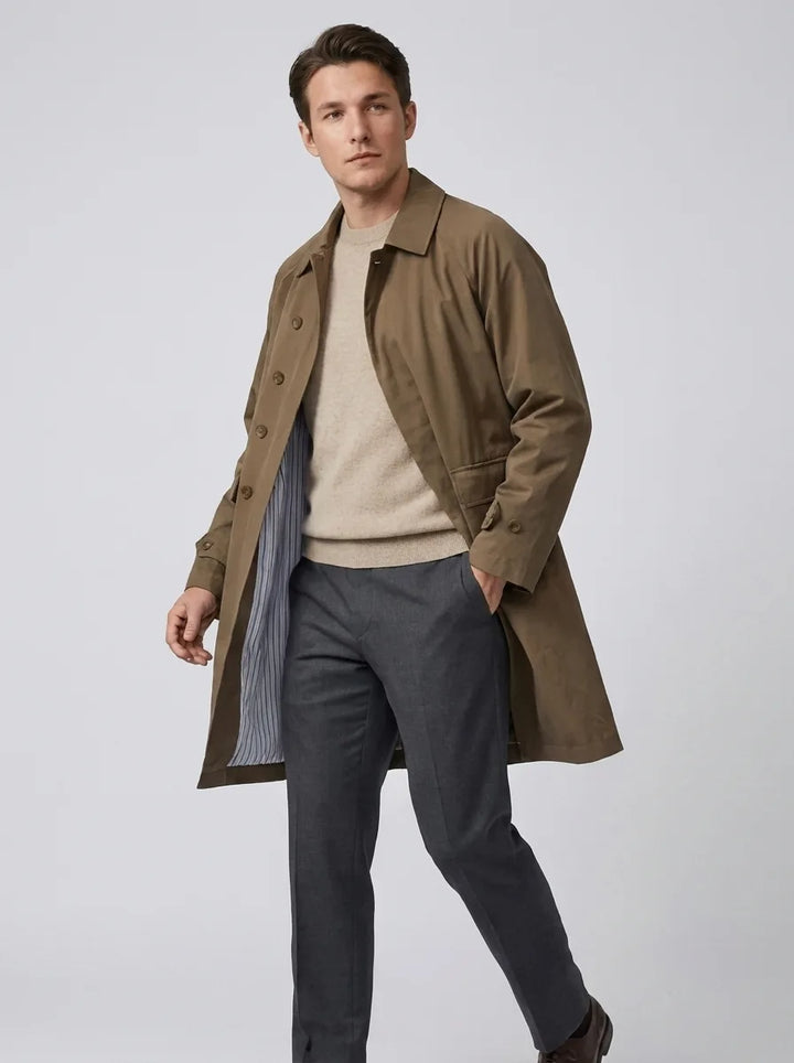 Trenchcoat met lange mouwen