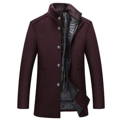 Hugo | Single-breasted thick wool coat afbeelding 1