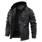 Leren jassen met mandarin collar