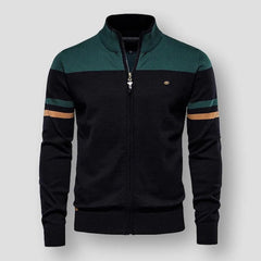 Zip-up vest met mock neckline