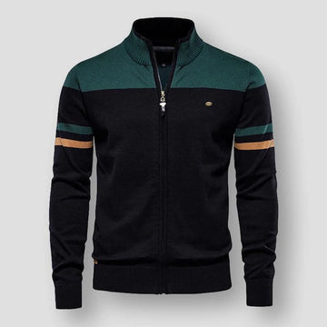 Zip-up vest met mock neckline