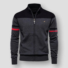 Zip-up vest met mock neckline