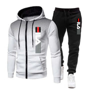 Ila | Sportieve tracksuit set in de kleur Wit voor heren in stijl ideaal voor de winter