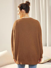Ilse Jacobsen | Lichte cardigan met V-hals en knoopjes in de kleur Marineblauw voor dames in stijl ideaal voor de winter