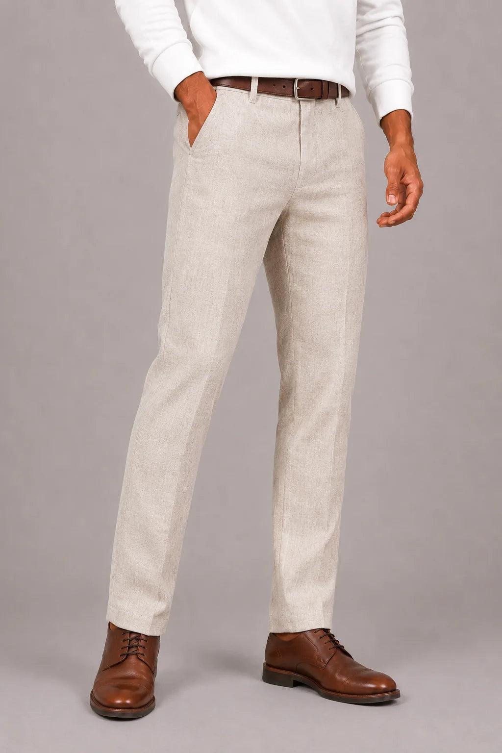 Pantalons met elastische tailleband