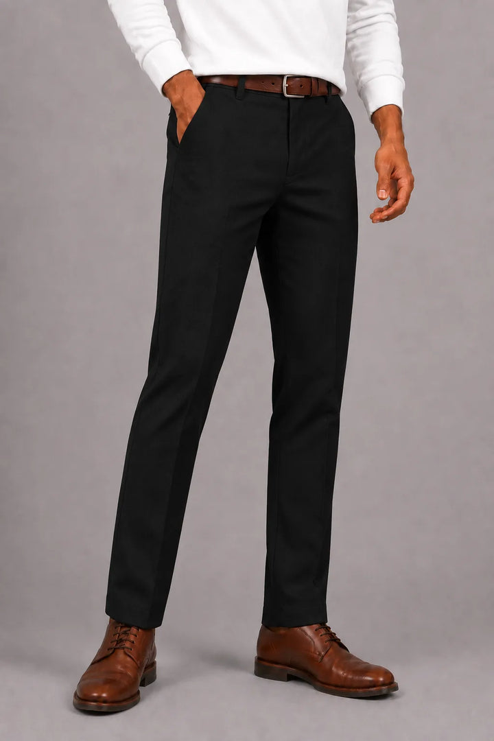 Pantalons met elastische tailleband