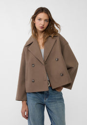 Stijlvolle Korte Double Breasted Jas - Zoe