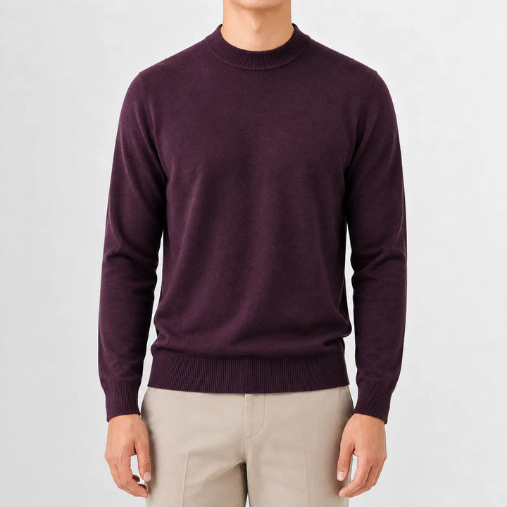 Trui met crew neckline en lange mouwen