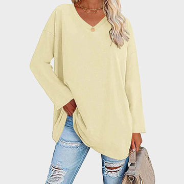 Izra | Stijlvol Damesblouse in de kleur Beige voor dames in stijl geschikt voor alle seizoenen.