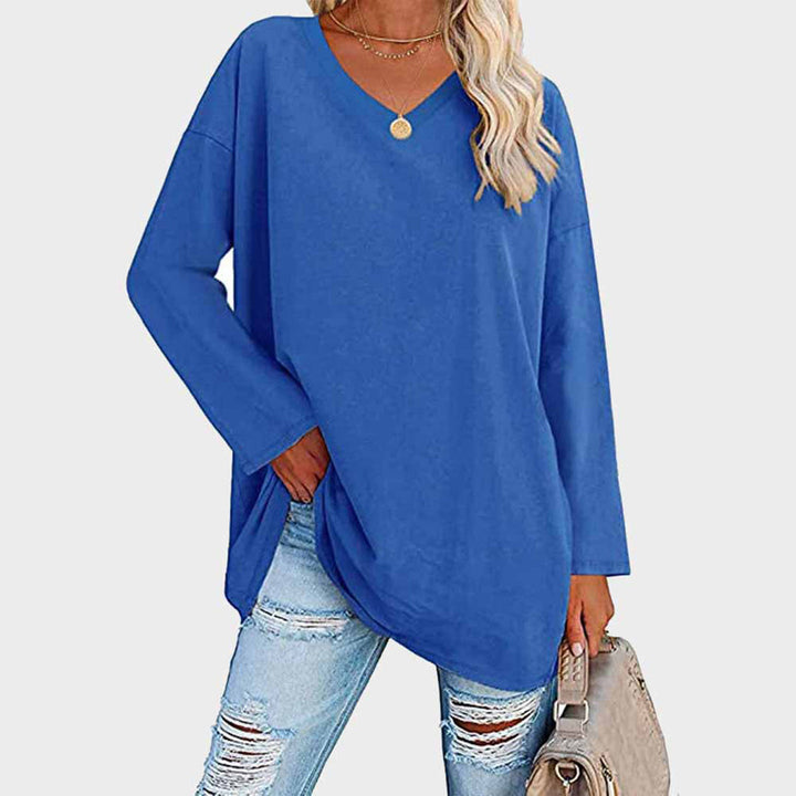 Izra | Stijlvol Damesblouse in de kleur Blauw voor dames in stijl geschikt voor alle seizoenen.