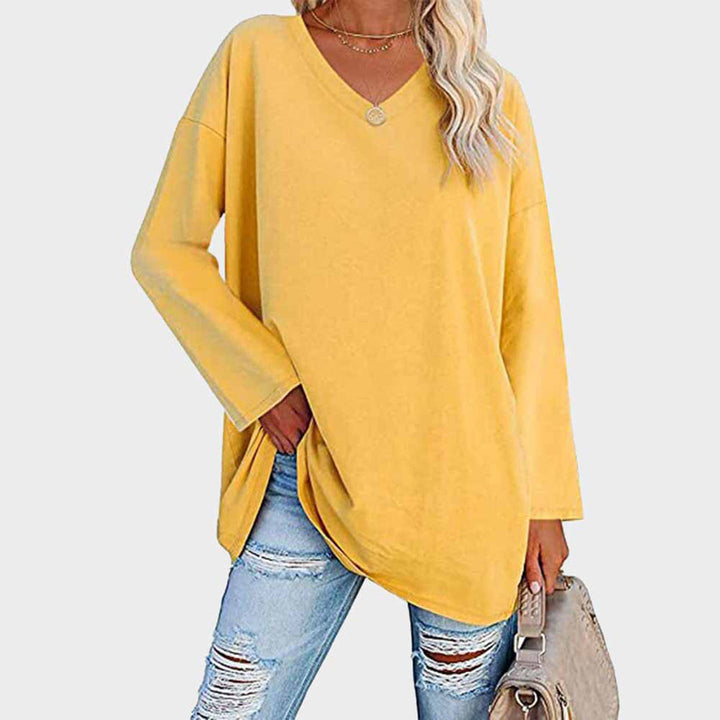 Izra | Stijlvol Damesblouse in de kleur Geel voor dames in stijl geschikt voor alle seizoenen.