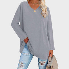 Izra | Stijlvol Damesblouse in de kleur Grijs voor dames in stijl geschikt voor alle seizoenen.