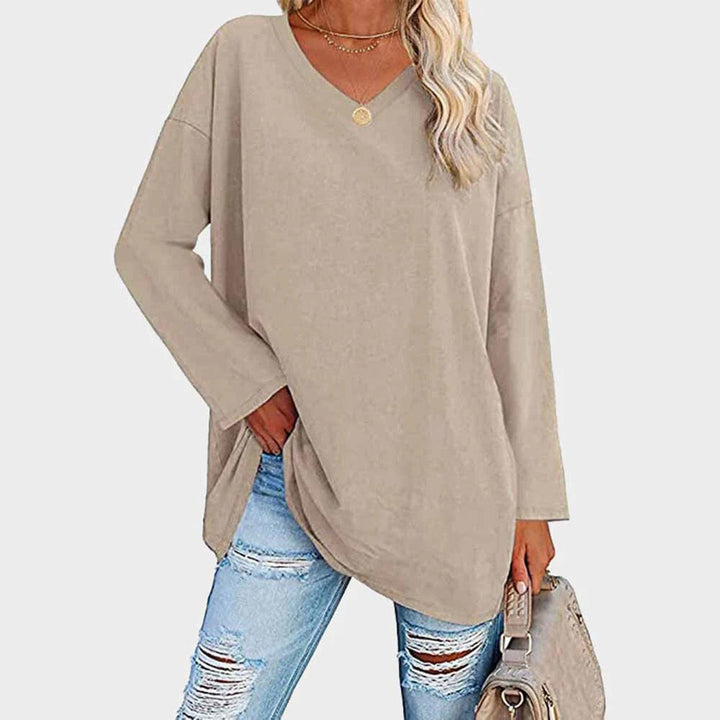 Izra | Stijlvol Damesblouse in de kleur Khaki voor dames in stijl geschikt voor alle seizoenen.