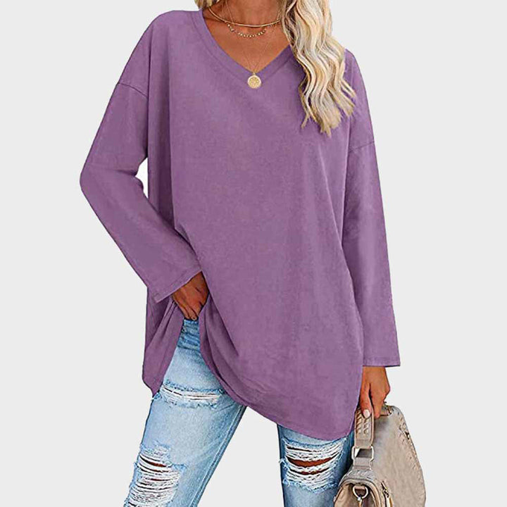 Izra | Stijlvol Damesblouse in de kleur Lila voor dames in stijl geschikt voor alle seizoenen.