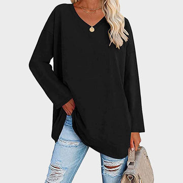 Izra | Stijlvol Damesblouse in de kleur Zwart voor dames in stijl geschikt voor alle seizoenen.