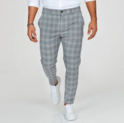 Jaan | Stijlvolle en unieke broek voor heren in de kleur Lichtgrijs voor heren in Smart-casual stijl geschikt voor alle seizoenen.