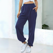 Jacintha | Stijlvolle broek met elegance in de kleur Babyblauw voor dames in stijl ideaal voor de herfst.