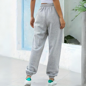 Jacintha | Stijlvolle broek met elegance in de kleur Lichtgrijs voor dames in stijl ideaal voor de herfst.