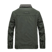 Jacket met kraag (3 Designs) in de kleur Groen voor heren in stijl ideaal voor de winter