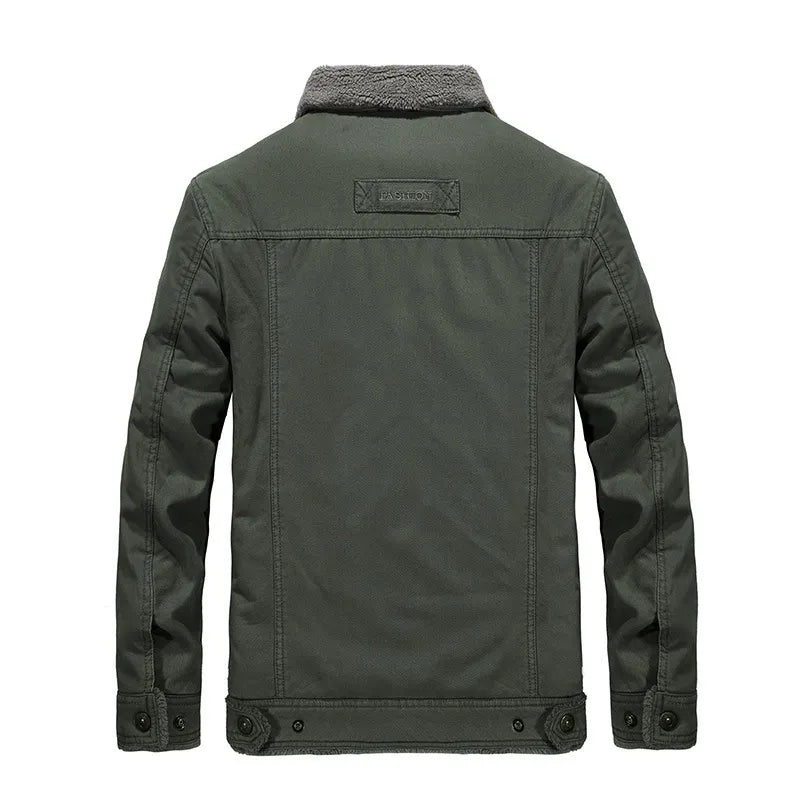 Jacket met kraag (3 Designs) in de kleur Groen voor heren in stijl ideaal voor de winter