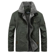 Jacket met kraag (3 Designs) in de kleur Groen voor heren in stijl ideaal voor de winter