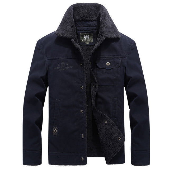 Jacket met kraag (3 Designs) in de kleur Groen voor heren in stijl ideaal voor de winter