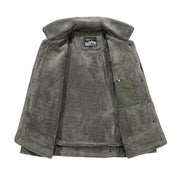 Jacket met kraag (3 Designs) in de kleur Groen voor heren in stijl ideaal voor de winter