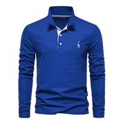Stijlvolle polo met hertenborduurwerk en lange mouwen, gemaakt van hoogwaardige materialen voor duurzaamheid en comfort. Perfect voor een trendy toevoeging aan je outfit.