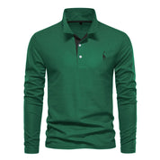 Stijlvolle polo met hertenborduurwerk en lange mouwen, gemaakt van hoogwaardige materialen voor duurzaamheid en comfort. Perfect voor een trendy toevoeging aan je outfit.
