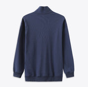 Jan | Katoenen vest met rits in de kleur Blauw voor heren in Smart-casual stijl geschikt voor alle seizoenen.