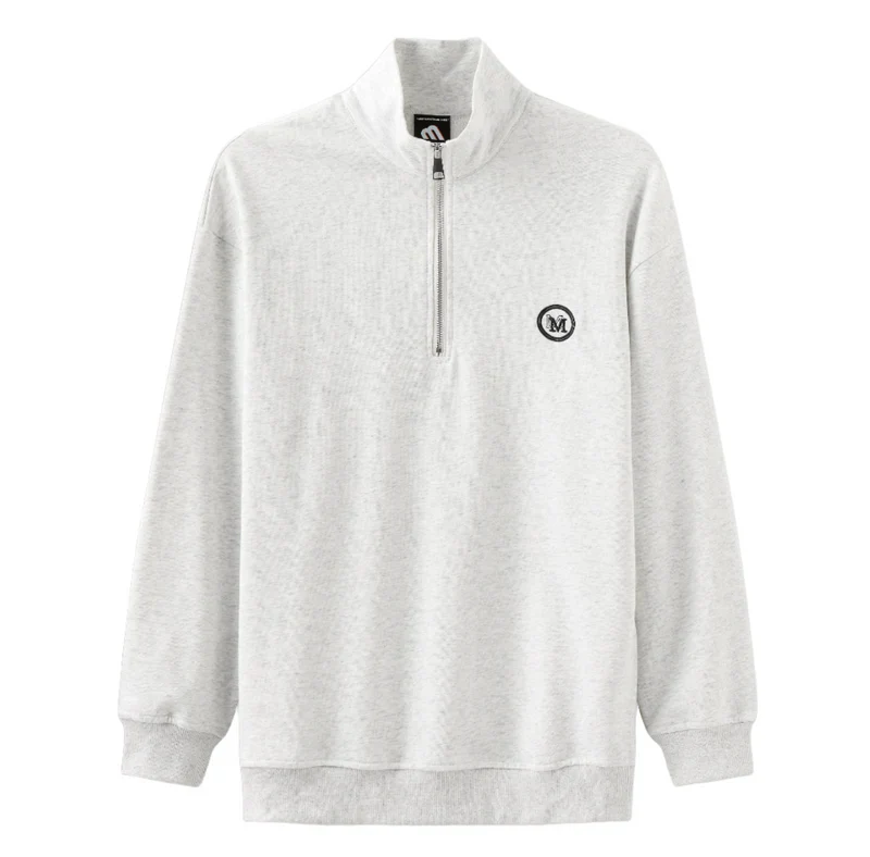 Jan | Katoenen vest met rits in de kleur Grijs voor heren in Smart-casual stijl geschikt voor alle seizoenen.