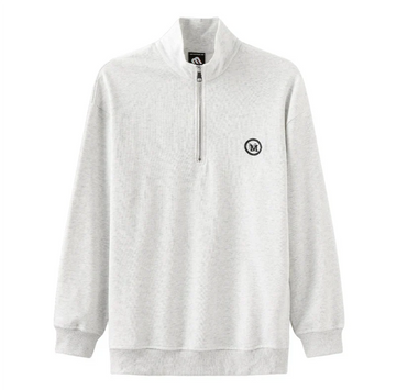 Jan | Katoenen vest met rits in de kleur Grijs voor heren in Smart-casual stijl geschikt voor alle seizoenen.