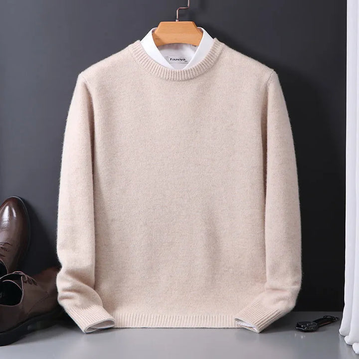 Jasper | Kasjmier pullover voor heren in de kleur Beige voor heren in Heritage stijl ideaal voor de herfst.