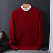 Jasper | Kasjmier pullover voor heren in de kleur Rood voor heren in Heritage stijl ideaal voor de herfst.