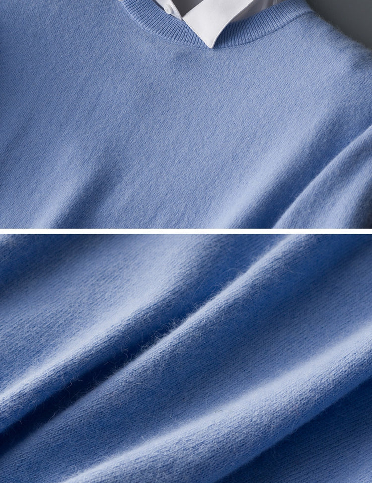 Jasper | Stijlvolle herentrui van kasjmier in de kleur Zwart voor heren in Heritage stijl ideaal voor de herfst.