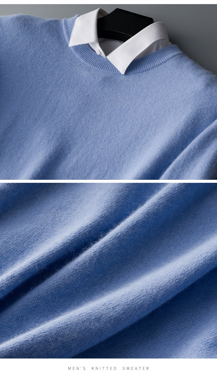 Jasper | Stijlvolle herentrui van kasjmier in de kleur Zwart voor heren in Heritage stijl ideaal voor de herfst.