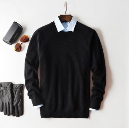 Jasper | Stijlvolle herentrui van kasjmier in de kleur Zwart voor heren in Heritage stijl ideaal voor de herfst.