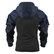 Jasper | Tactische herenpullover met capuchon in de kleur Donkergroen voor heren in Outdoor stijl ideaal voor de herfst.