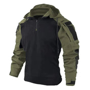 Jasper | Tactische herenpullover met capuchon in de kleur Donkergroen voor heren in Outdoor stijl ideaal voor de herfst.